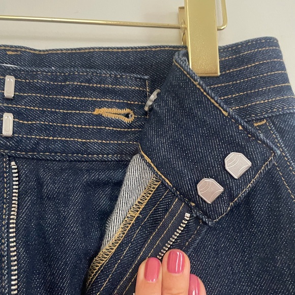 Frame Trapunto Dark Rinse Trouser Jeans - Picture 12 of 12